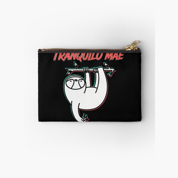 Item preview, Tranquilo Mae Sloth Glitch Text Chill Vibes designed and sold by Bloowardi.
