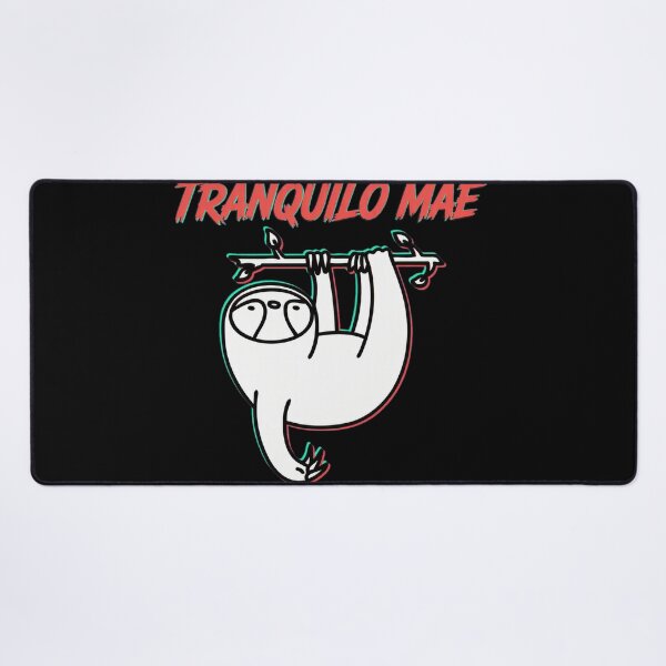 Item preview, Tranquilo Mae Sloth Glitch Text Chill Vibes designed and sold by Bloowardi.