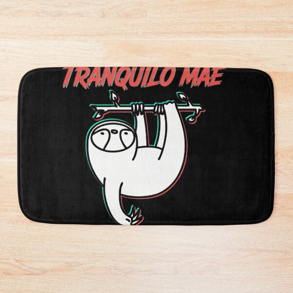 Item preview, Tranquilo Mae Sloth Glitch Text Chill Vibes  designed and sold by Bloowardi.