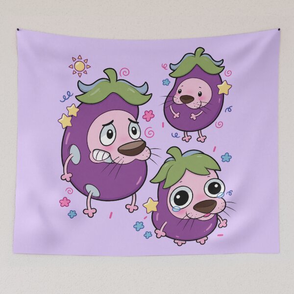 Item preview, Courage in an eggplant disguise designed and sold by JarquinDD.