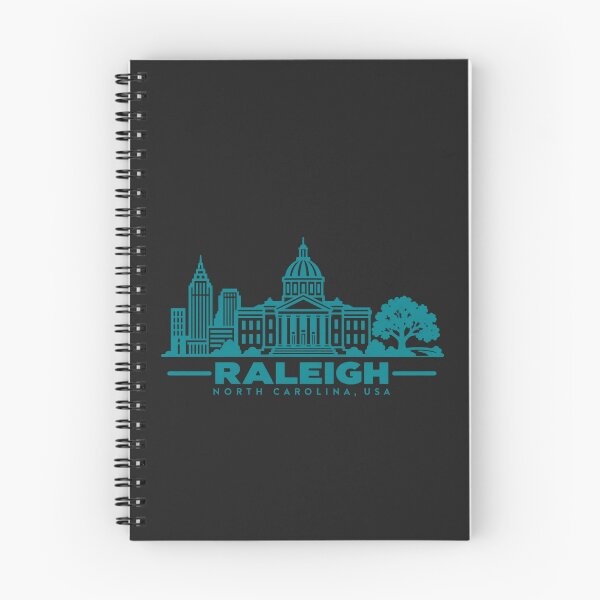 Item preview, Raleigh North Carolina USA Line Art Skyline Poster designed and sold by CMYKStudio.