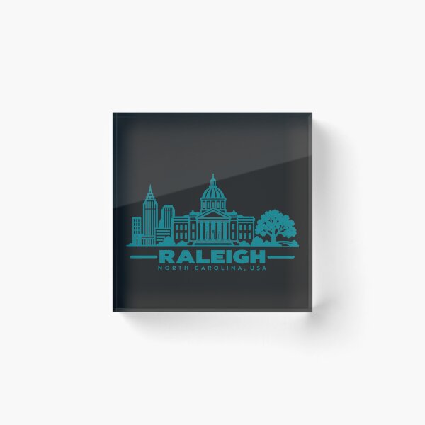 Item preview, Raleigh North Carolina USA Line Art Skyline Poster designed and sold by CMYKStudio.
