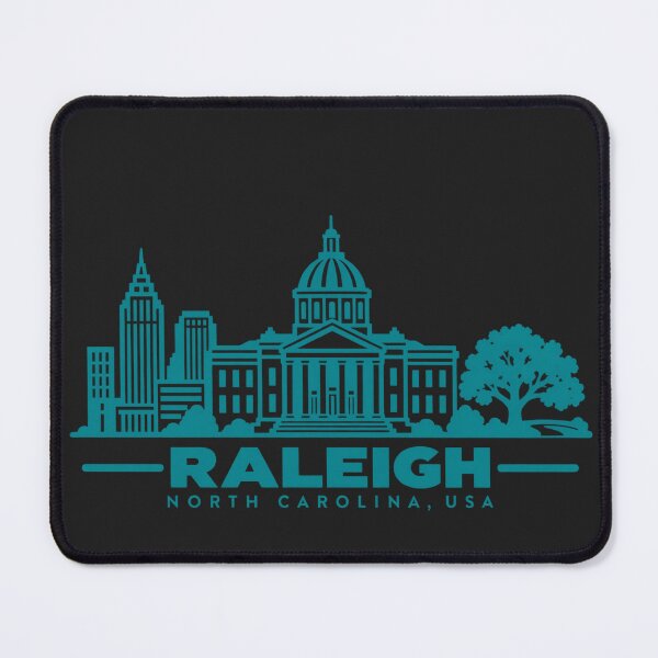 Item preview, Raleigh North Carolina USA Line Art Skyline Poster designed and sold by CMYKStudio.