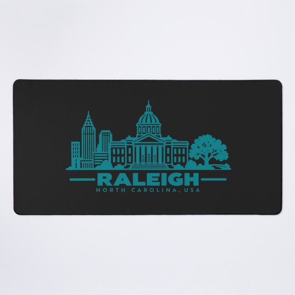 Item preview, Raleigh North Carolina USA Line Art Skyline Poster designed and sold by CMYKStudio.