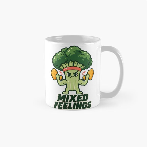 Item preview, Mixed Feelings – Funny Broccoli Lifting Chicken Nuggets designed and sold by PG Shop Art.