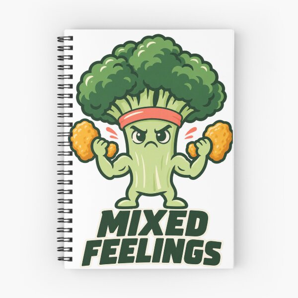 Item preview, Mixed Feelings – Funny Broccoli Lifting Chicken Nuggets designed and sold by PG Shop Art.