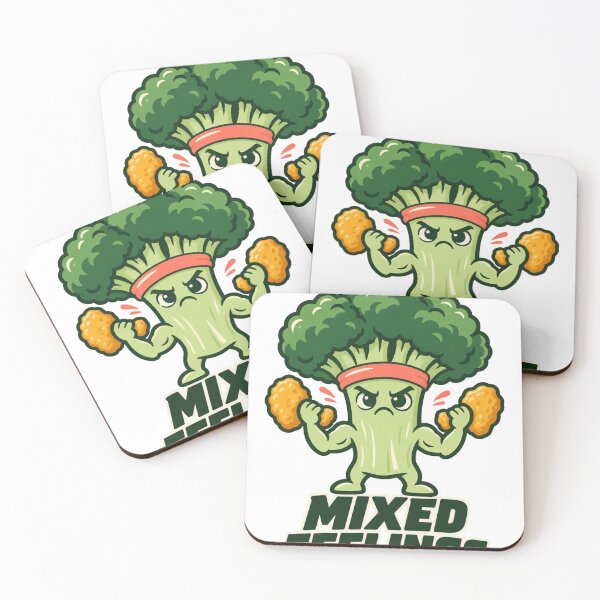 Item preview, Mixed Feelings – Funny Broccoli Lifting Chicken Nuggets designed and sold by PG Shop Art.