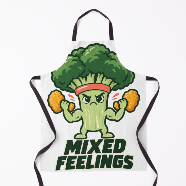 Item preview, Mixed Feelings – Funny Broccoli Lifting Chicken Nuggets designed and sold by PG Shop Art.