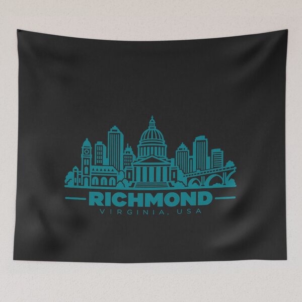Item preview, Richmond Virginia USA Line Art Landmark Poster designed and sold by CMYKStudio.