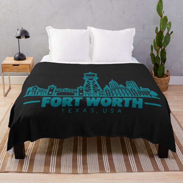 Item preview, Fort Worth Texas USA Line Art Skyline Poster designed and sold by CMYKStudio.