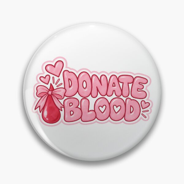 Item preview, donate blood sticker  designed and sold by Jadedoodle.