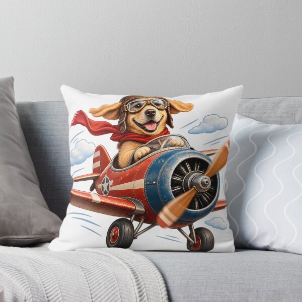 Item preview, Labrador Vintage Pilot – Funny Dog Aviator Flying Retro Airplane designed and sold by builtforyou.