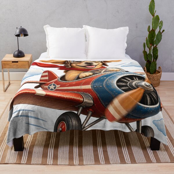 Item preview, Labrador Vintage Pilot – Funny Dog Aviator Flying Retro Airplane designed and sold by builtforyou.