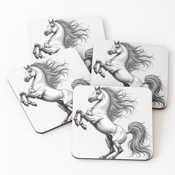 Item preview,  Arabian Stallion Engraving – Freedom and Strength designed and sold by anaqae-questria.