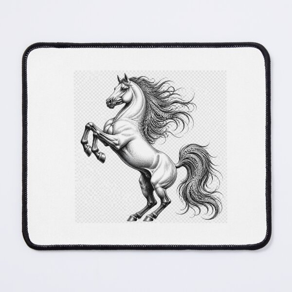 Item preview, Arabian Stallion Engraving – Freedom and Strength designed and sold by anaqae-questria.