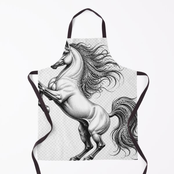 Item preview,  Arabian Stallion Engraving – Freedom and Strength designed and sold by anaqae-questria.