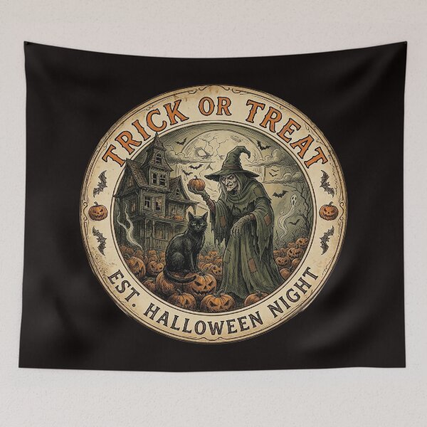 Item preview, Trick or Treat Halloween Design on apparel and more designed and sold by Ginny Luttrell.