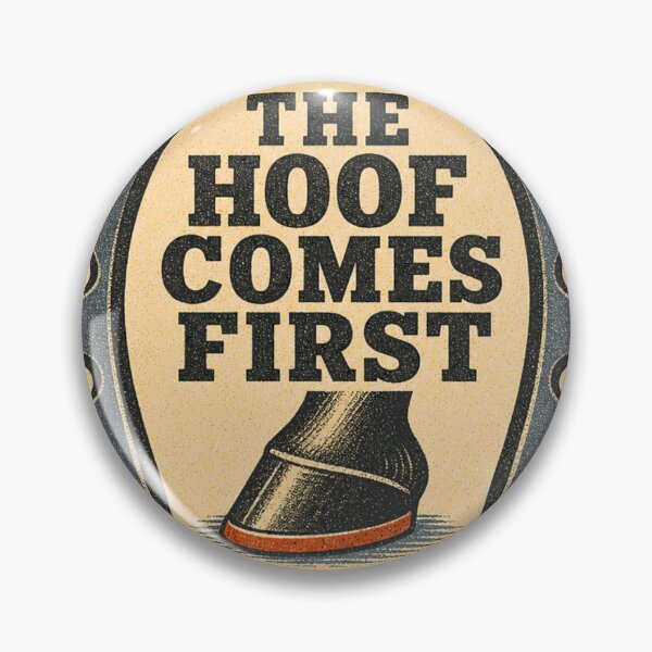 Item preview, The Hoof Comes First Vintage Farrier's Guild Badge designed and sold by BoosterShop.