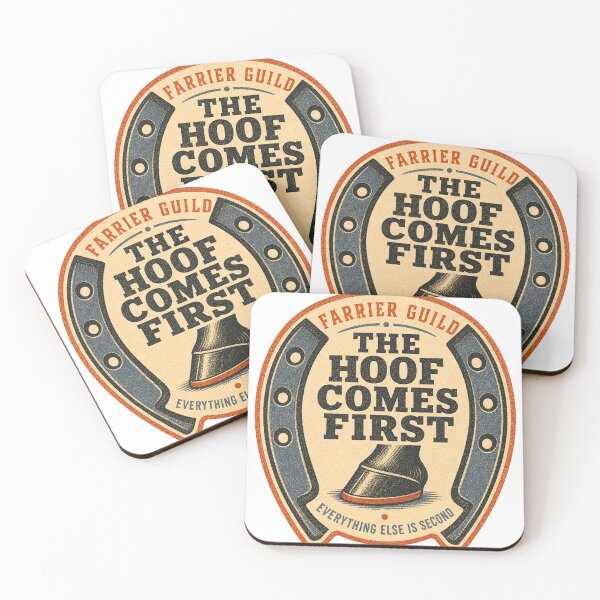 Item preview, The Hoof Comes First Vintage Farrier's Guild Badge designed and sold by BoosterShop.