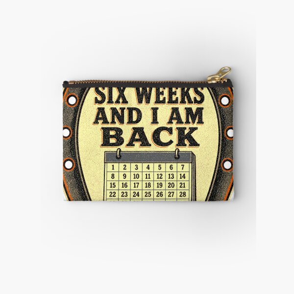 Item preview, Six Weeks and I Am Back Farrier Shoeing Cycle Badge designed and sold by BoosterShop.