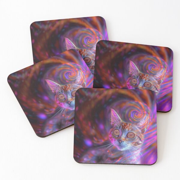 Item preview, Psychedelic Cat designed and sold by MongLongStudio.