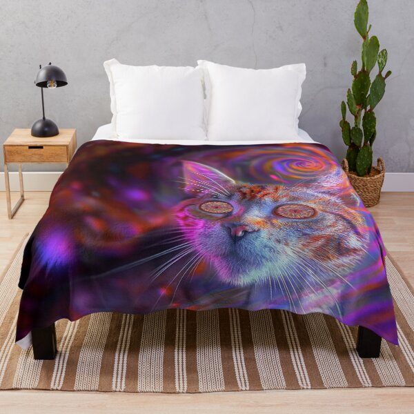 Item preview, Psychedelic Cat designed and sold by MongLongStudio.