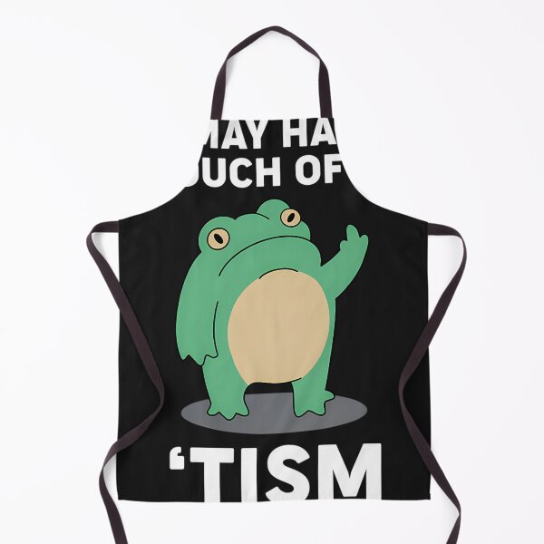 Item preview, Touch Of The Tism Funny Frog Meme designed and sold by Imageeg.