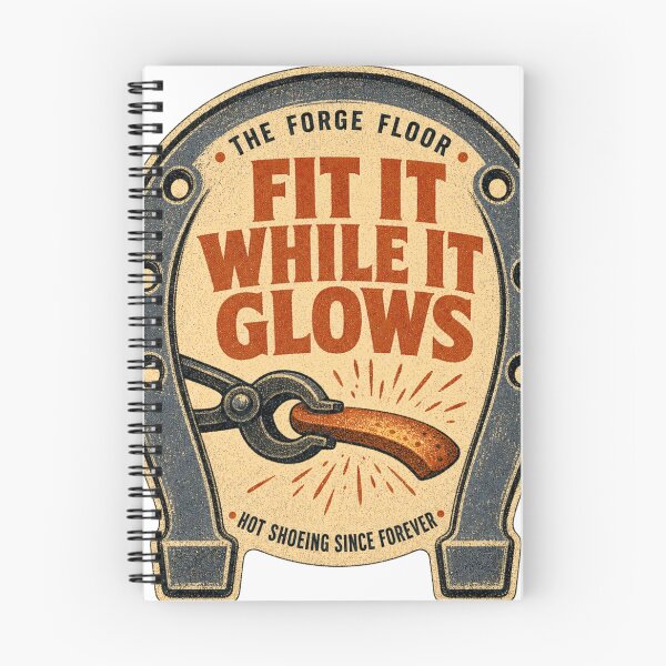 Item preview, Fit It While It Glows Hot-forged Forge Badge designed and sold by BoosterShop.