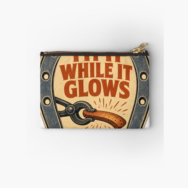 Item preview, Fit It While It Glows Hot-forged Forge Badge designed and sold by BoosterShop.