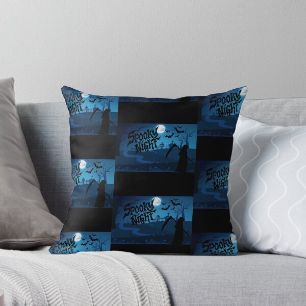 Item preview, Spooky Night Grim Reaper graveyard Full moon Halloween designed and sold by harryordinary.