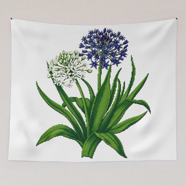 Item preview, Pixel Art Scilla Peruviana Alba Squill Cutout designed and sold by aigcx.