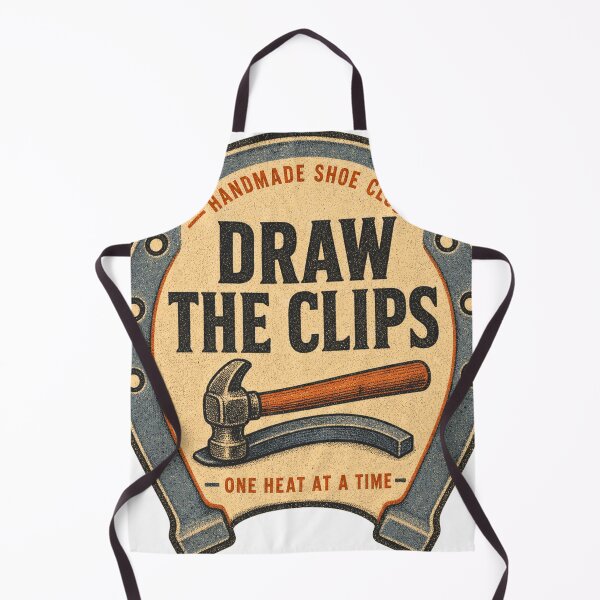 Item preview, Draw The Clips Hand-forged Fitting Badge designed and sold by BoosterShop.