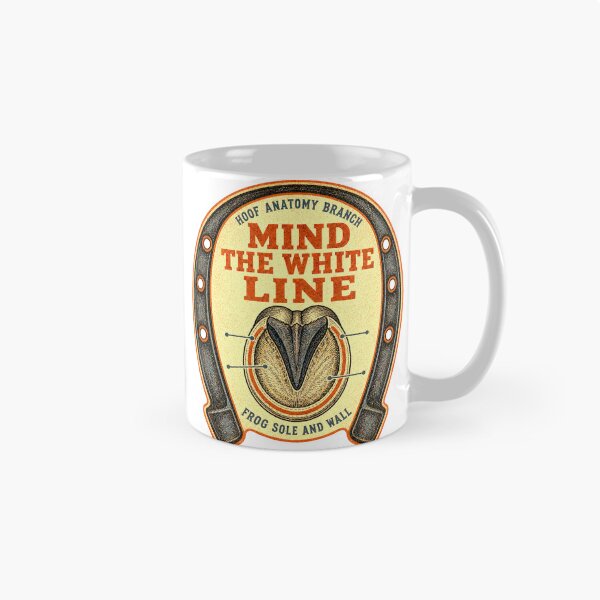 Item preview, Mind The White Line Hoof Anatomy Badges designed and sold by BoosterShop.