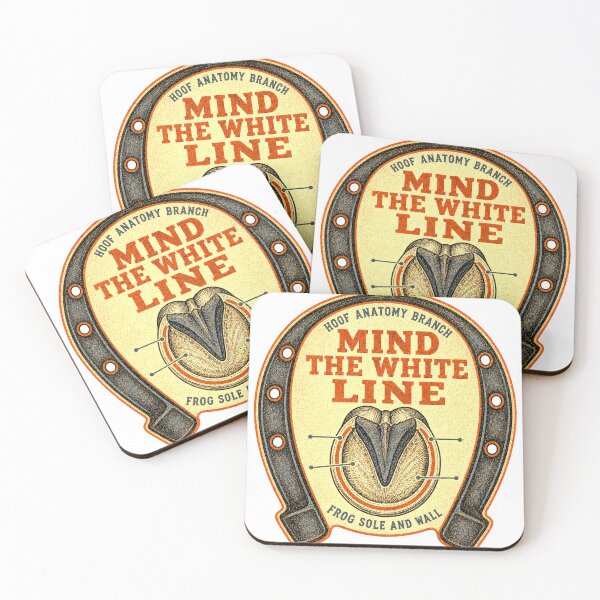 Item preview, Mind The White Line Hoof Anatomy Badges designed and sold by BoosterShop.