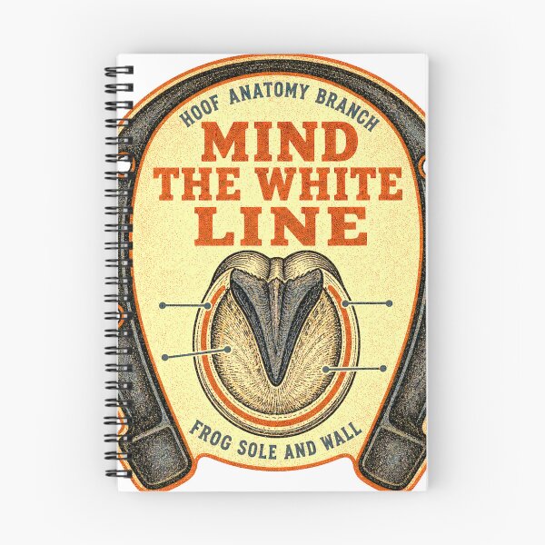 Item preview, Mind The White Line Hoof Anatomy Badges designed and sold by BoosterShop.