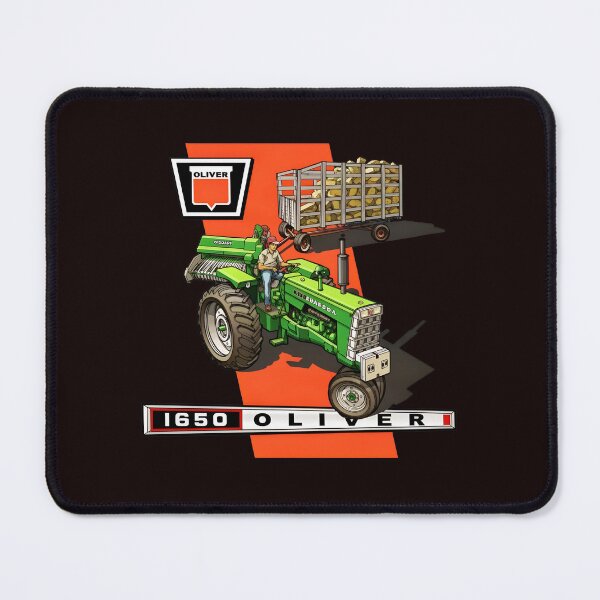 Item preview, Oliver 1650 Tractor Hay Baler Farm Art designed and sold by FlipStrawSpot.