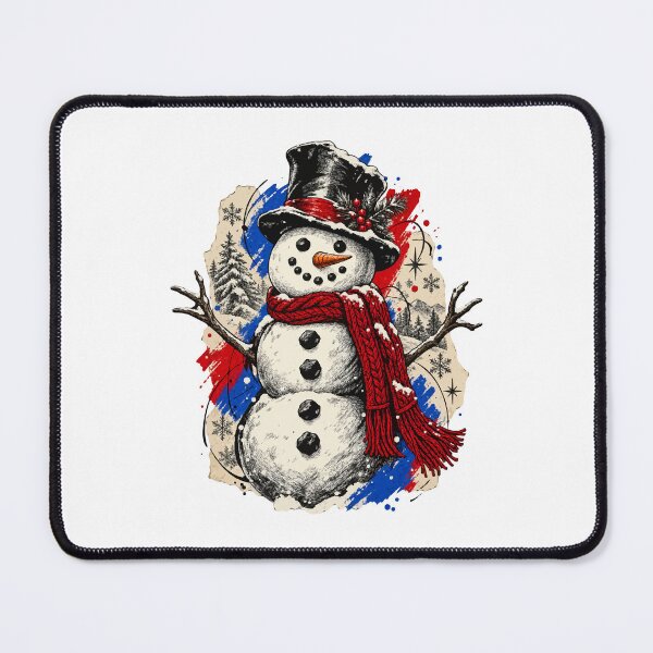 Item preview, The Snowman Smiles Among Scarves and Stars designed and sold by Honu2025.