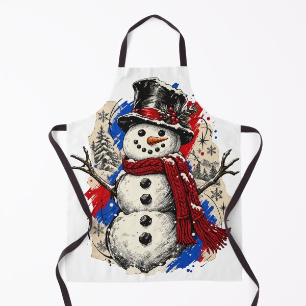 Item preview, The Snowman Smiles Among Scarves and Stars designed and sold by Honu2025.