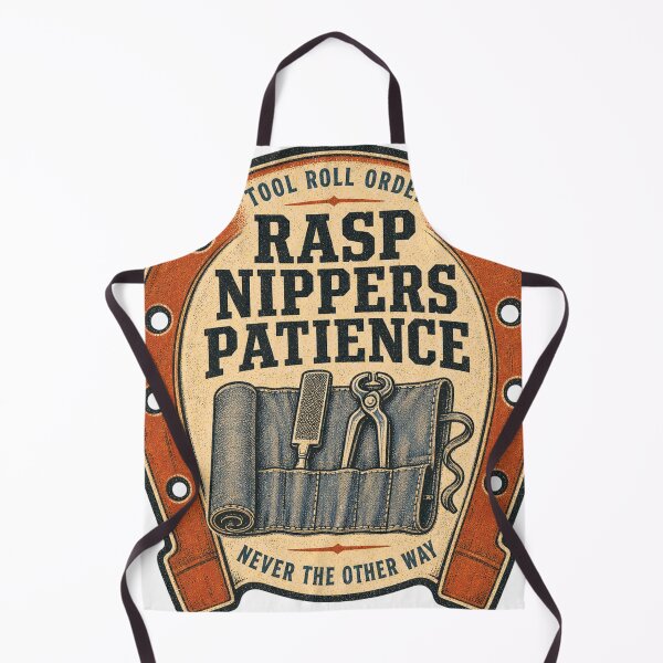 Item preview, Rasp Nippers Patience Farrier Tool Badge designed and sold by BoosterShop.