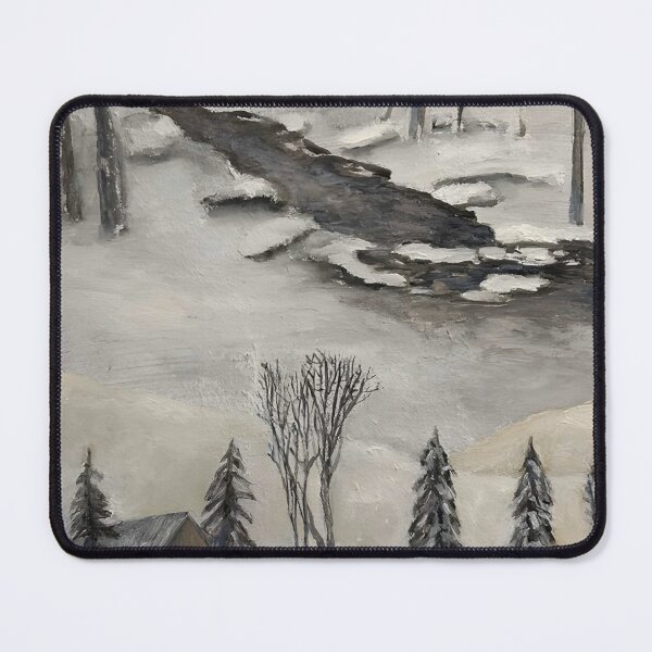 Item preview, Quiet Cabin in the Snowy Woods designed and sold by vintatchie.