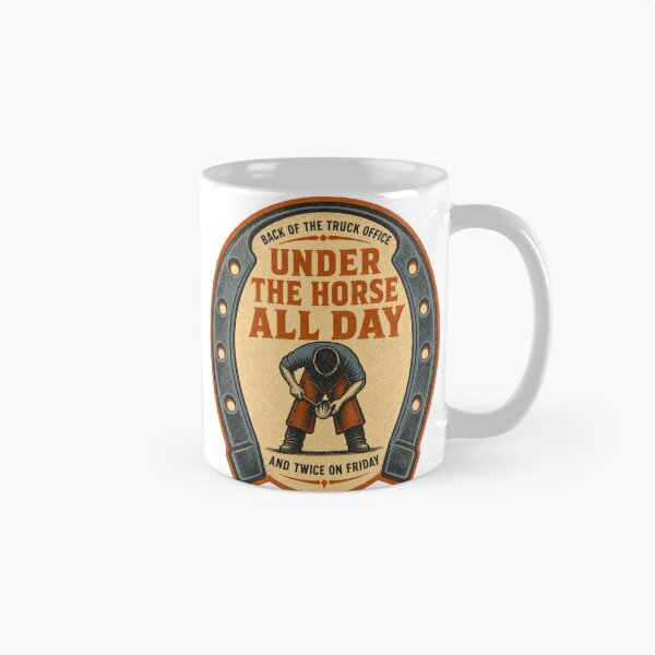 Item preview, Under The Horse All Day Farrier Everyday Badges designed and sold by BoosterShop.