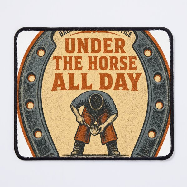 Item preview, Under The Horse All Day Farrier Everyday Badges designed and sold by BoosterShop.