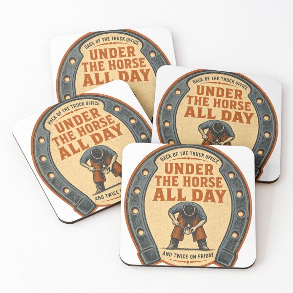 Item preview, Under The Horse All Day Farrier Everyday Badges designed and sold by BoosterShop.
