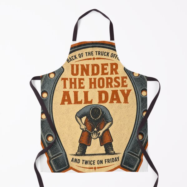 Item preview, Under The Horse All Day Farrier Everyday Badges designed and sold by BoosterShop.