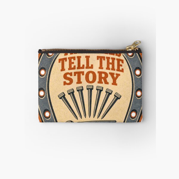 Item preview, The Nails Tell The Story Horseshoe Badge designed and sold by BoosterShop.