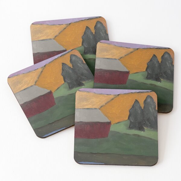 Item preview, Red Barn and Rolling Harvest Hills designed and sold by vintatchie.