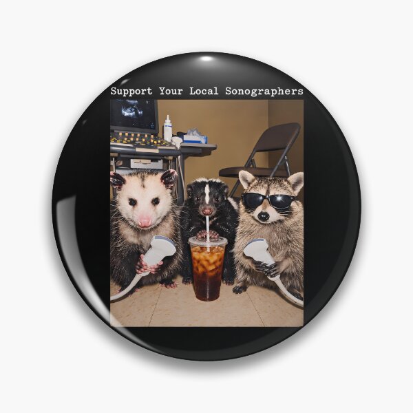 Item preview, Support Your Local Sonographers Raccoon Ultrasound Possum designed and sold by darriahad.