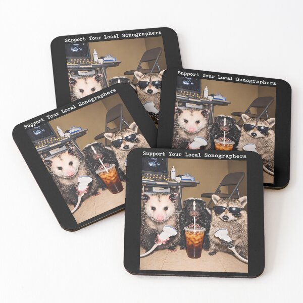 Item preview, Support Your Local Sonographers Raccoon Ultrasound Possum designed and sold by darriahad.