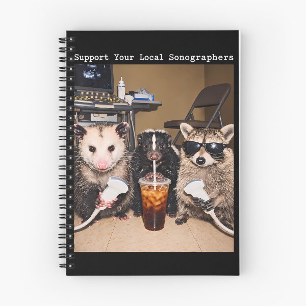 Item preview, Support Your Local Sonographers Raccoon Ultrasound Possum designed and sold by darriahad.