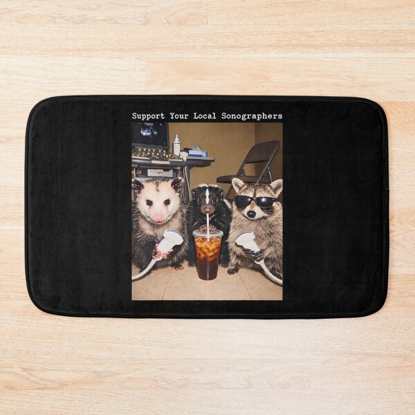 Item preview, Support Your Local Sonographers Raccoon Ultrasound Possum designed and sold by darriahad.